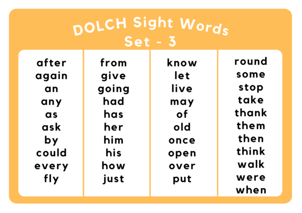 Sightwords 3.4