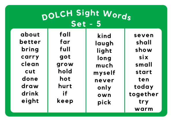 sightwords 5.4