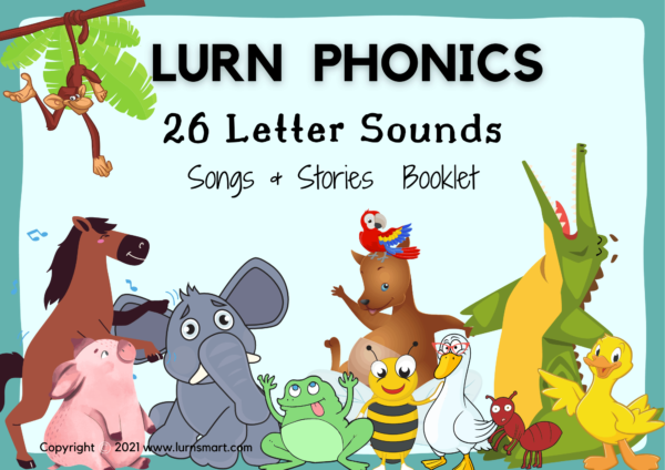 26 Letter Sounds Songs   Story Book Cover 1