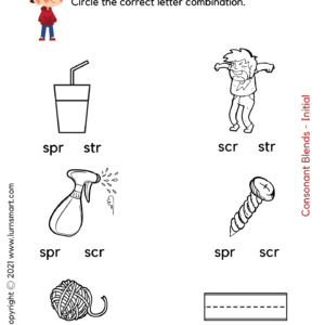 Phonics Blends Consonant, CV/VC, CVC Worksheets (pdf) - Level 1