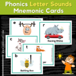 Letter Sounds Mnemonic Cards