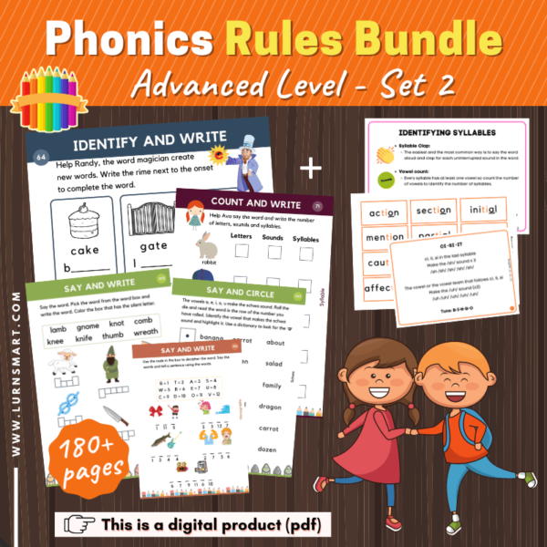 Phonics Rules Advanced Level Set 2