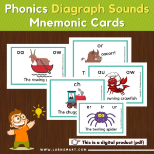 Digraph Phonics Mnemonic Cards