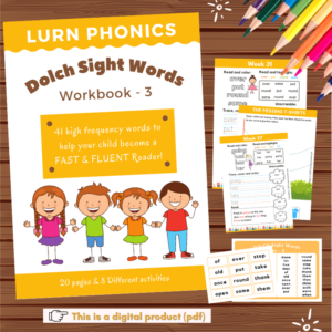 Dolch Sight Word Worksheets 3