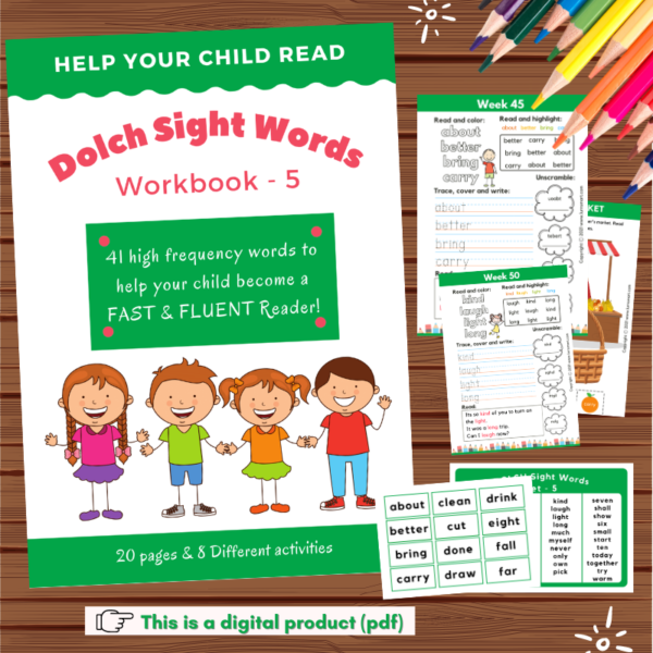 Dolch Sight Word Worksheets 5