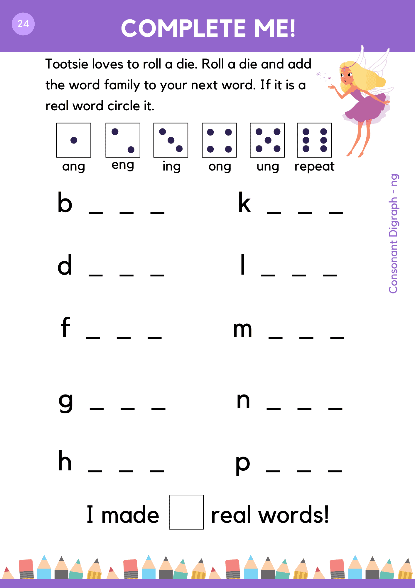 Printable Consonant Digraphs