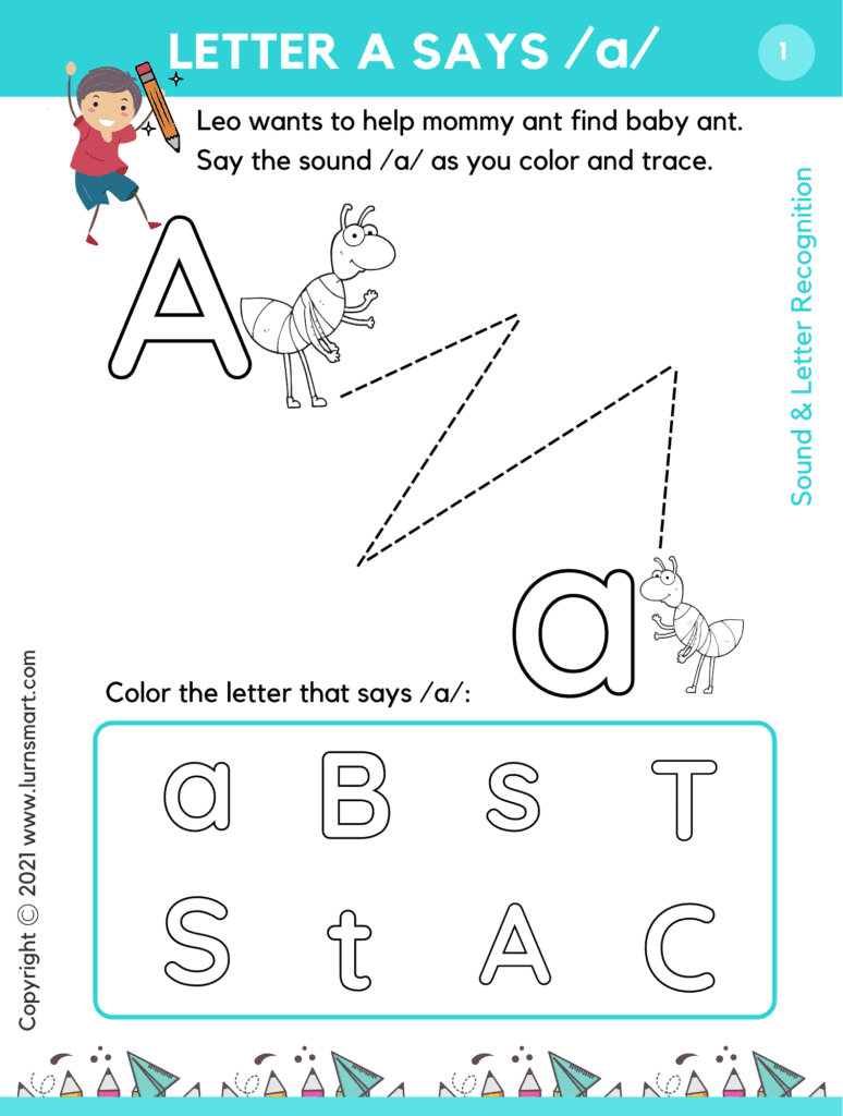 Letter Sound Worksheets Bundle for Kids (pdf) Phonics Level 1