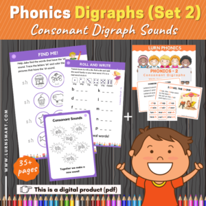 Phonics Digraphs Set 2 Consonant Digraphs for Kids