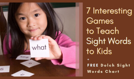 7 Fun Ways to Teach Sight Words to Kids + FREE Dolch Sight Words Chart