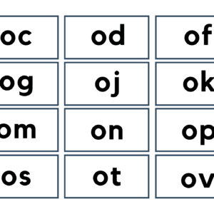 Phonics Blends Consonant, CV/VC, CVC Worksheets (pdf) - Level 1